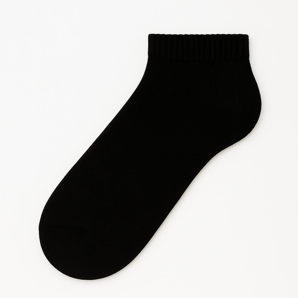 Premium Ankle Socks – White & Black (Box of 6) | Soft, Durable & Everyday Comfort