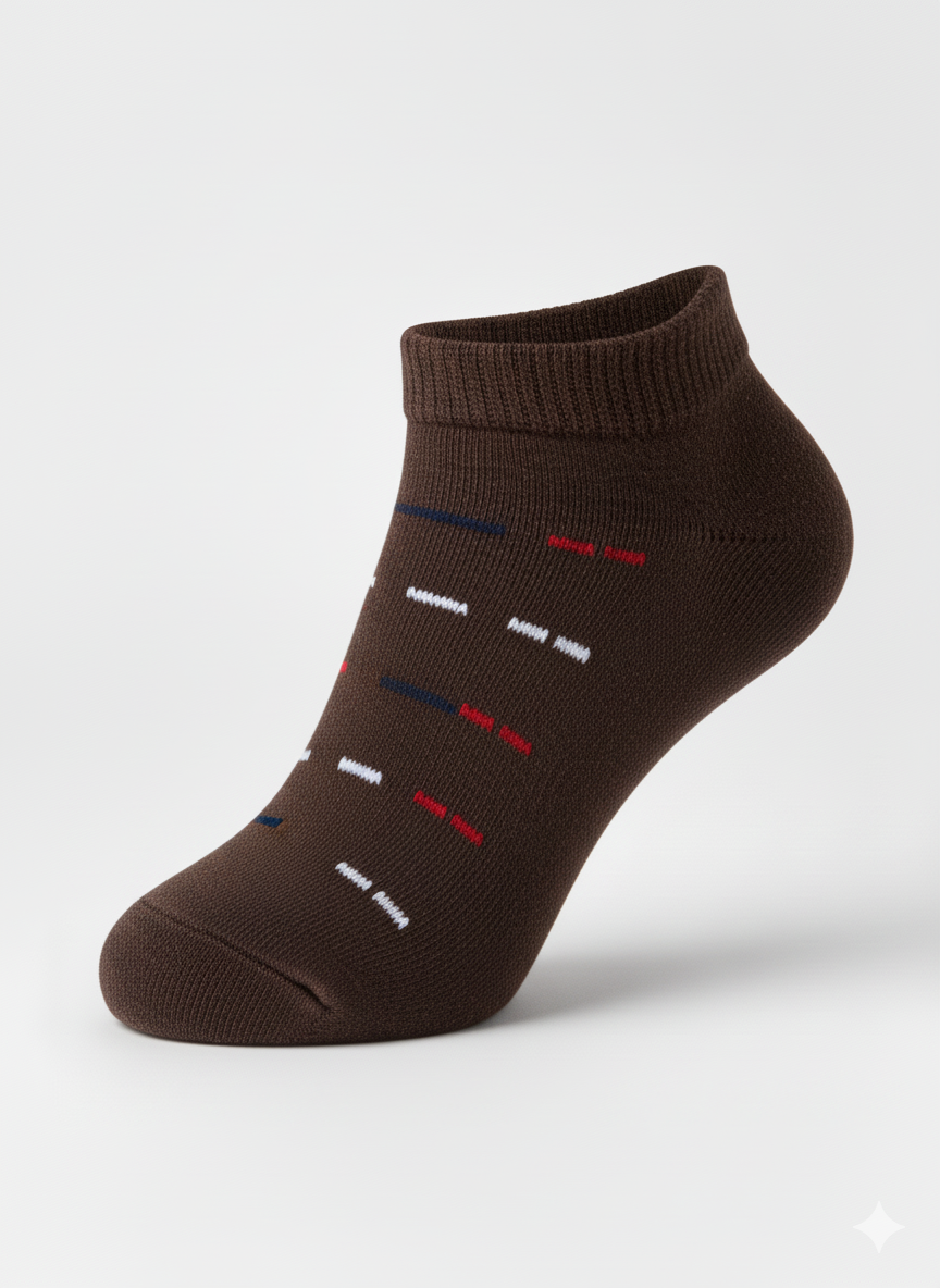 luxury Ankle Socks – 6-Pair Box | Breathable, Moisture-Wicking & Athletic Fit