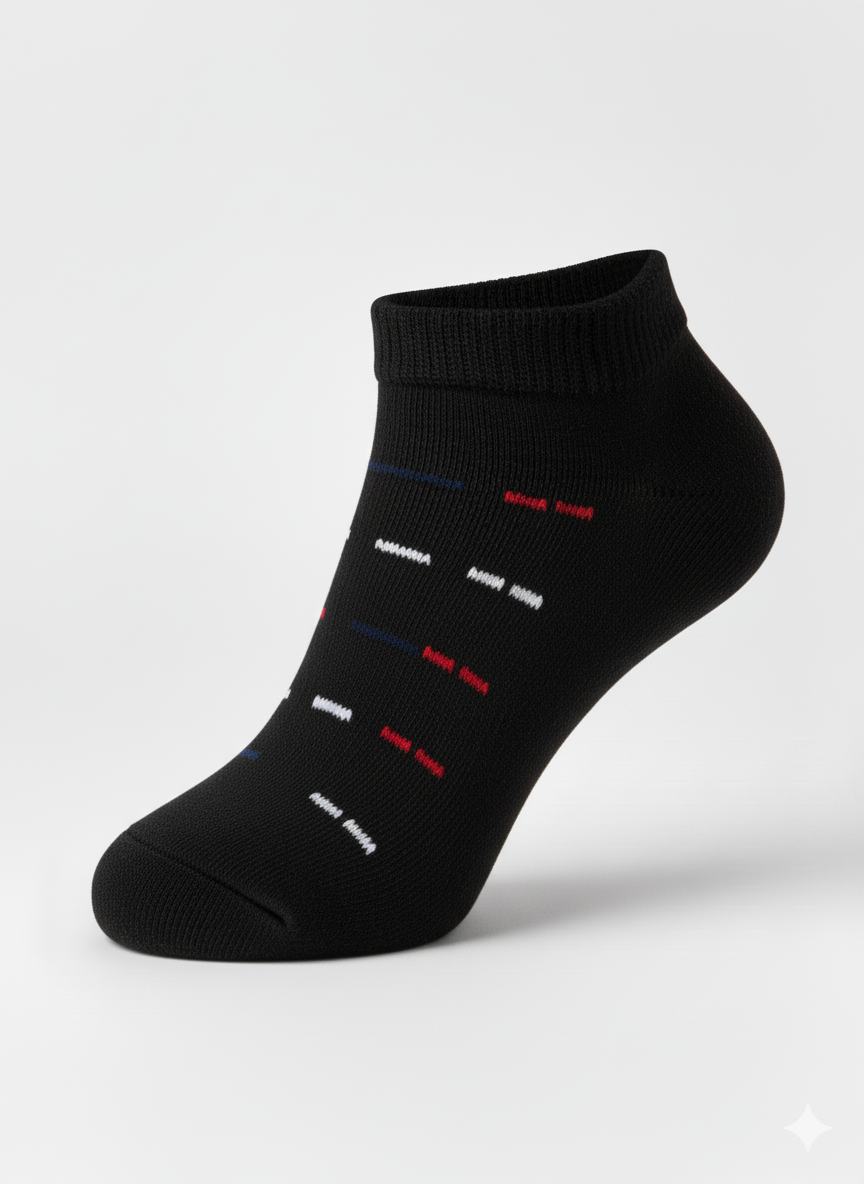 luxury Ankle Socks – 6-Pair Box | Breathable, Moisture-Wicking & Athletic Fit