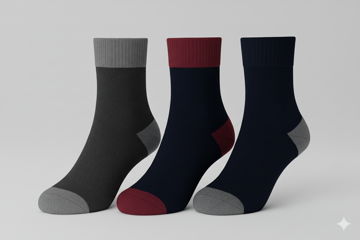 Premium Quarter Socks – Box of 5 Pairs | Soft, Breathable & Everyday Comfort