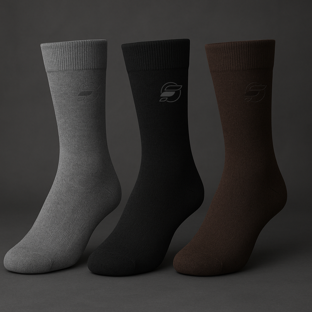 Premium Full-Length Socks – Box of 5 Pairs | Luxury Cotton, All-Day Comfort & Durable Quality