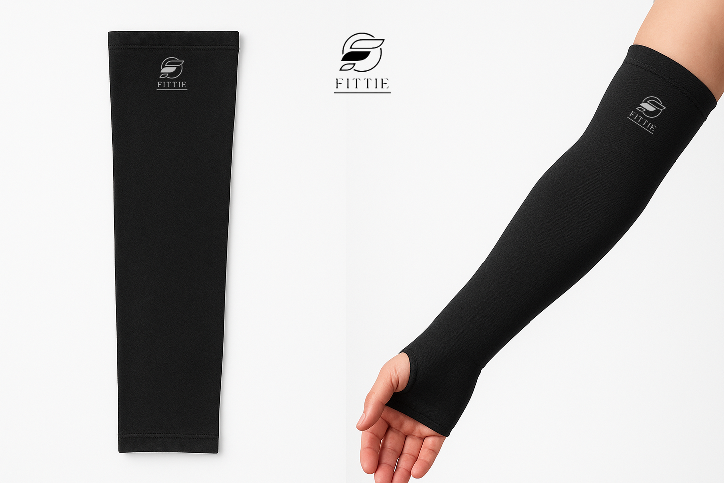Premium Compression Arm Sleeve with Thumb Hole – Sports, Fitness & Sun Protection