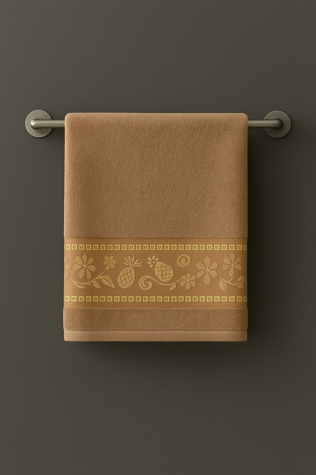 Elegant Jacquard Bath Towel – 27x54” Mercerized Cotton, Ultra-Soft & Designer Quality