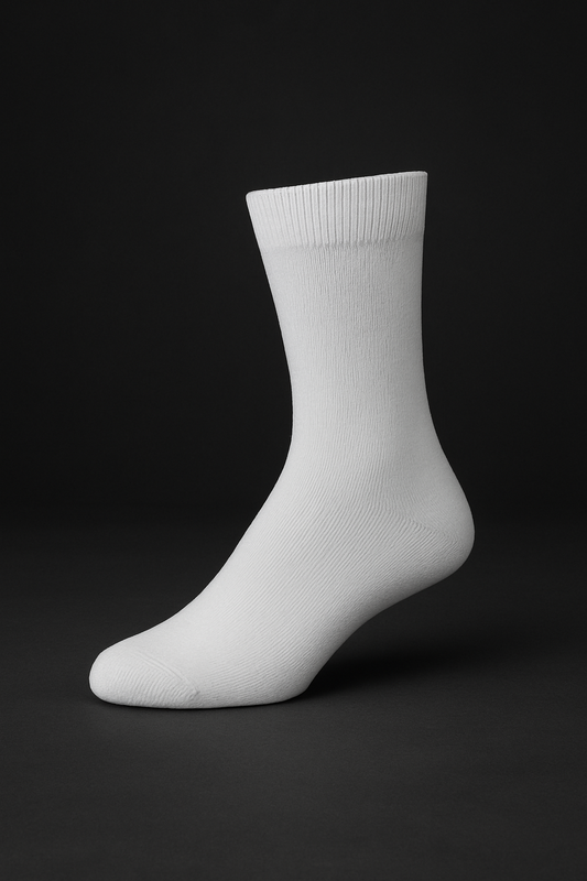 Premium Quality Kids’ School Socks – Black & White (12 pairs)