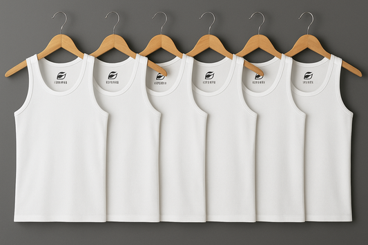 Men's Premium Combed Cotton Vest (Pack of 6)