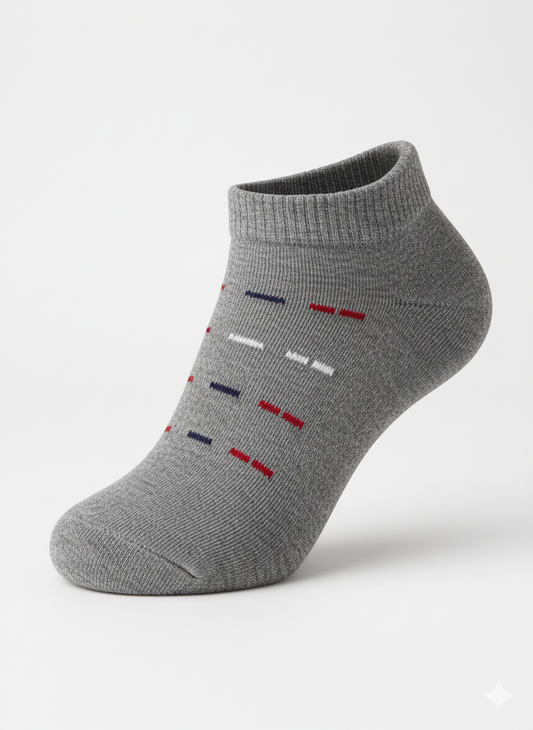 luxury Ankle Socks – 6-Pair Box | Breathable, Moisture-Wicking & Athletic Fit