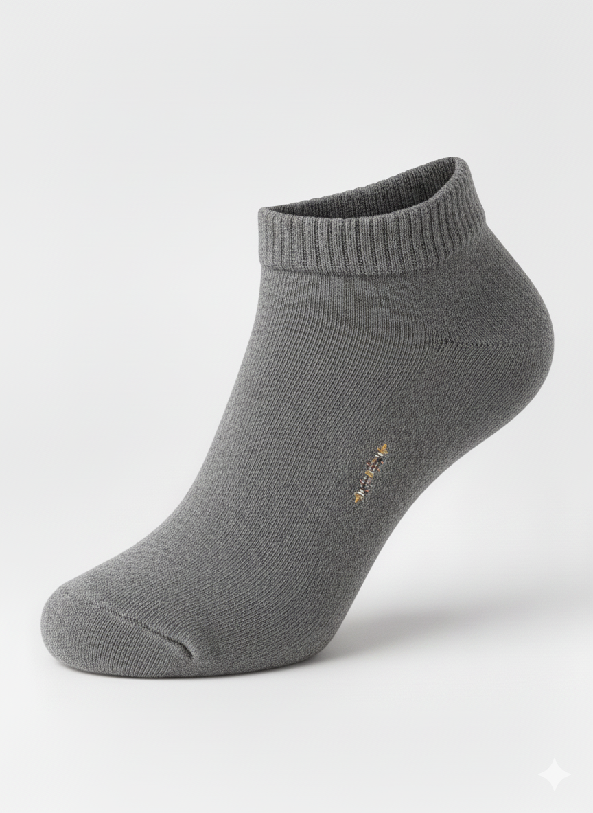 Premium Cotton Ankle Socks for Men & Women (Box Of 5) – Breathable, Comfortable, Everyday Wear