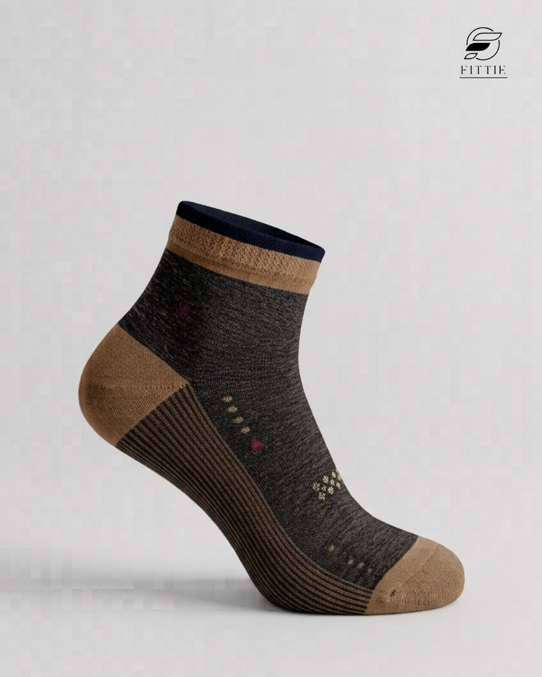 Club Mercerized Cotton Ankle Socks – Premium Breathable Everyday Wear (Box of 5)