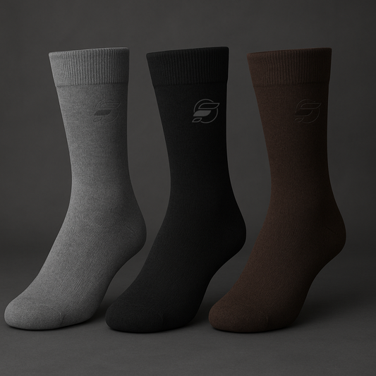 Premium Full-Length Socks – Box of 5 Pairs | Luxury Cotton, All-Day Comfort & Durable Quality