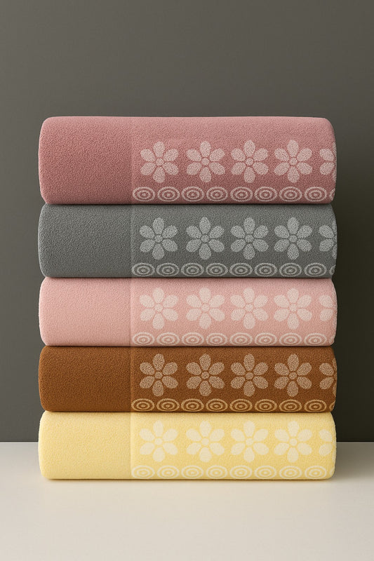 Luxury Mercerized Cotton Bath Towel – 27x54 Inches, Ultra-Soft & Long-Lasting